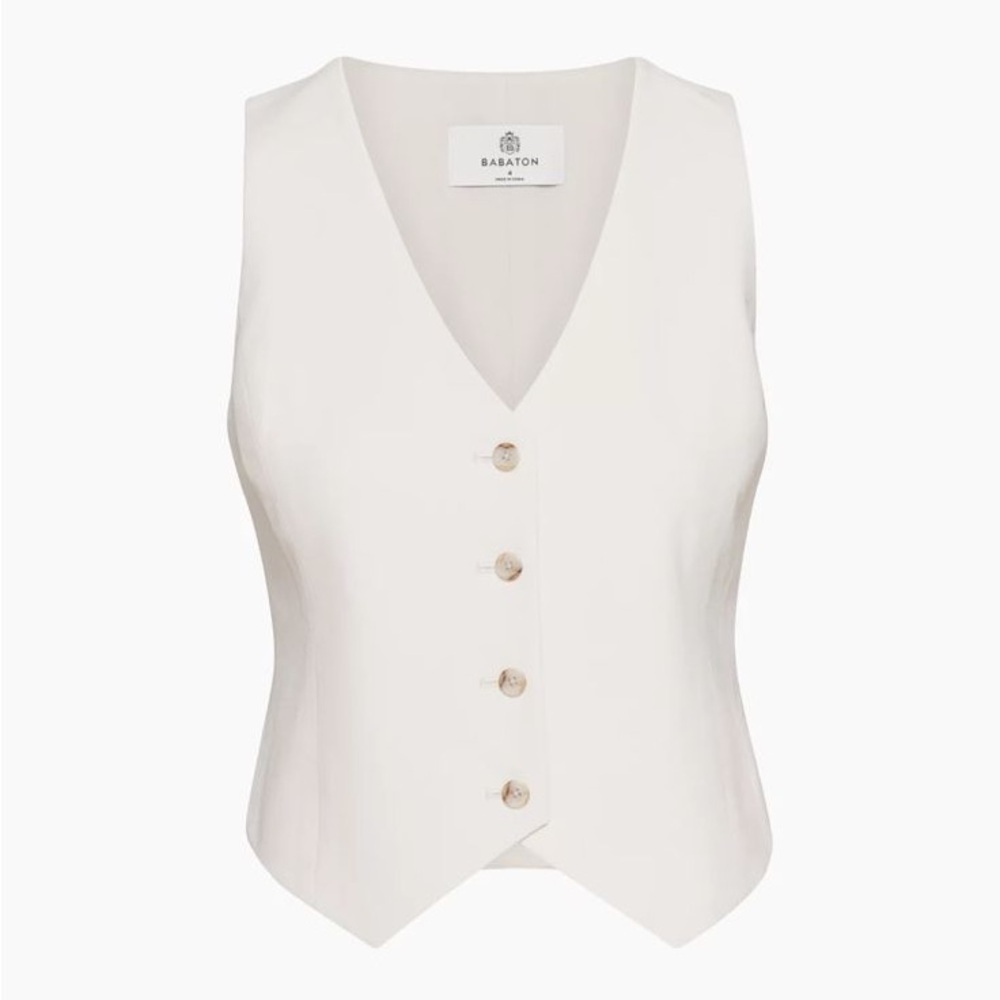 Aritzia Babaton Cream Vest